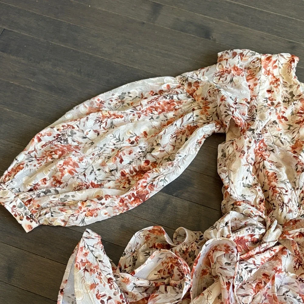 Morey Faith Collection Floral Mini Dress Size S - Picture 2 of 13